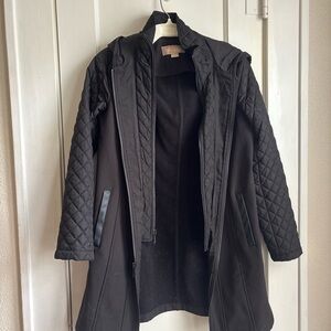 Michael Kors Black Quilted Puffer Coat